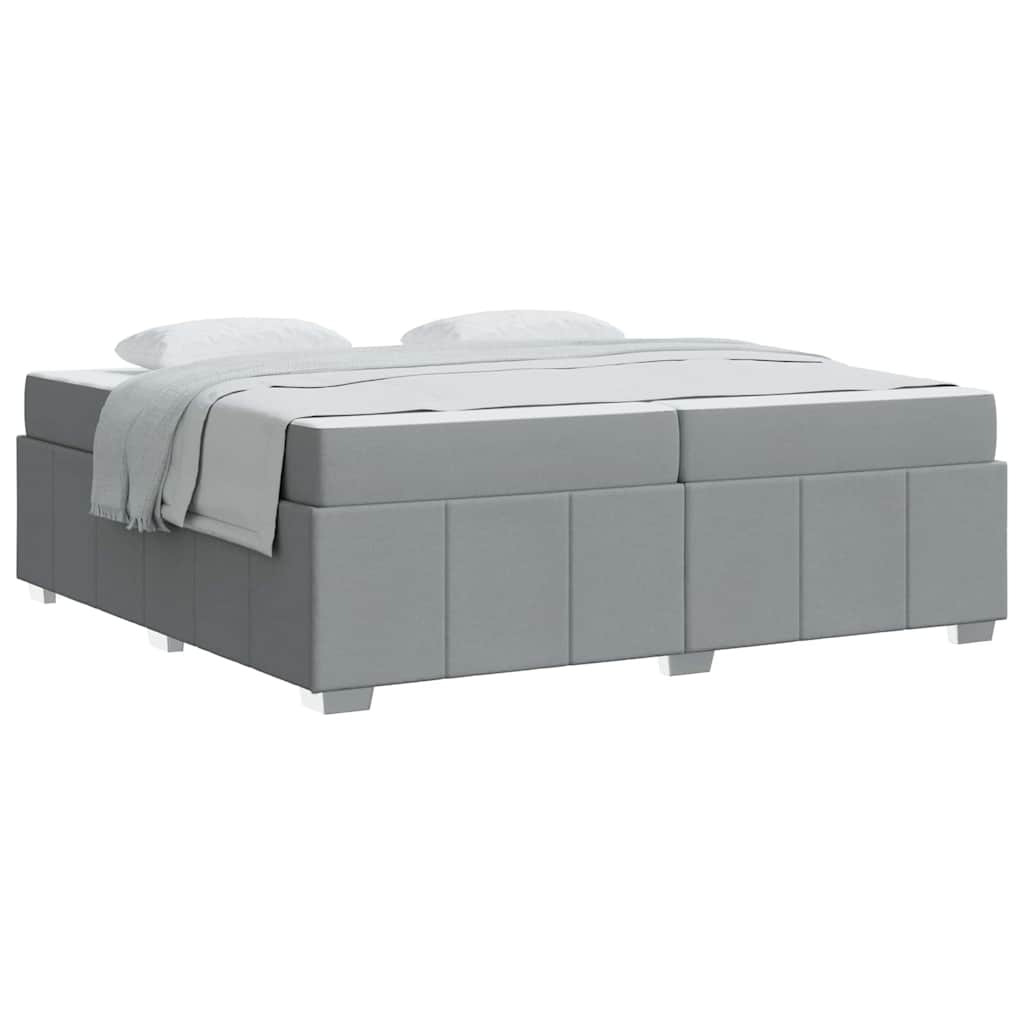 Bedframe Lichtgrijs 200 x 200 cm Stof