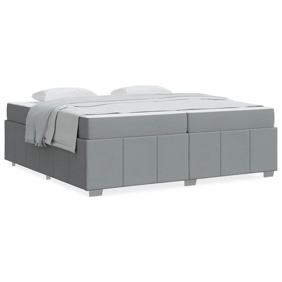 Bedframe Lichtgrijs 200 x 200 cm Stof