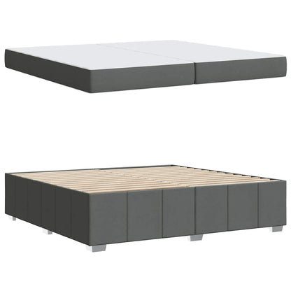 Bedframe Donkergrijs 200 x 200 cm Stof