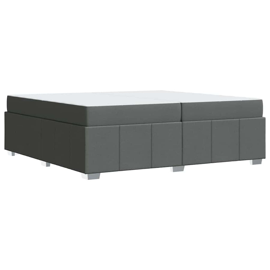 Bedframe Donkergrijs 200 x 200 cm Stof