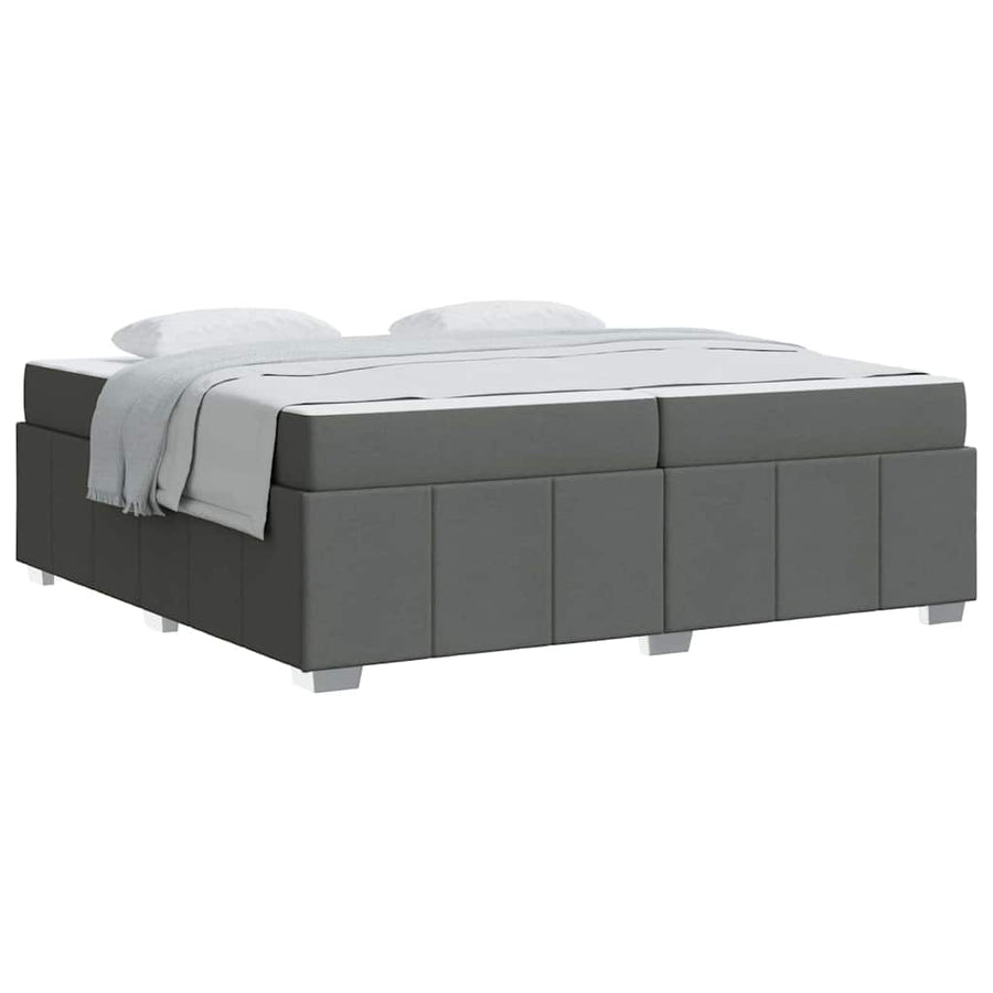 Bedframe Donkergrijs 200 x 200 cm Stof