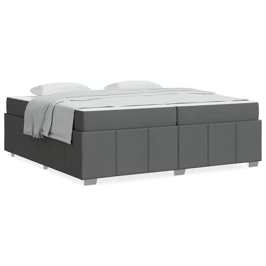 Bedframe Donkergrijs 200 x 200 cm Stof