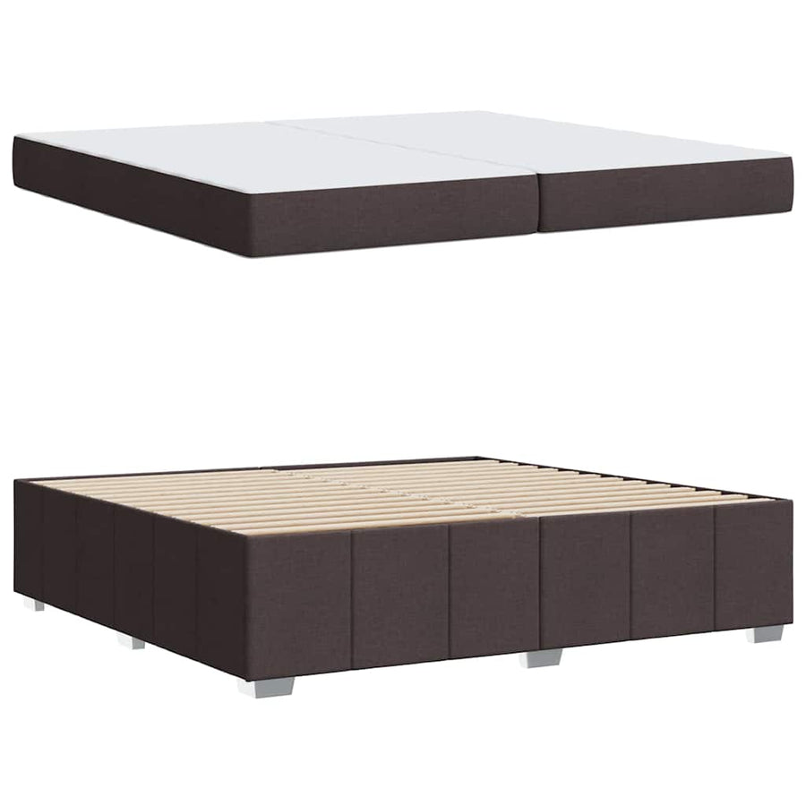 Bedframe Donkerbruin 200 x 200 cm Stof