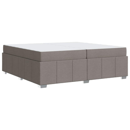 Bedframe met matras Taupe 200 x 200 cm Stof