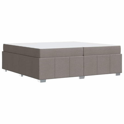 Bedframe met matras Taupe 200 x 200 cm Stof