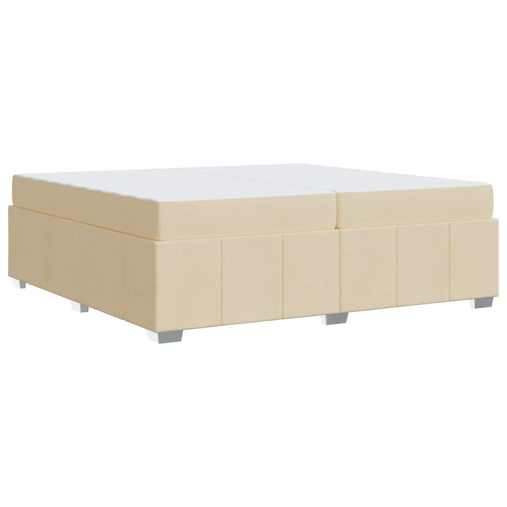 Bedframe Crème 200 x 200 cm Stof