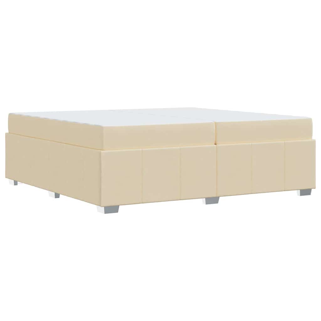 Bedframe Crème 200 x 200 cm Stof