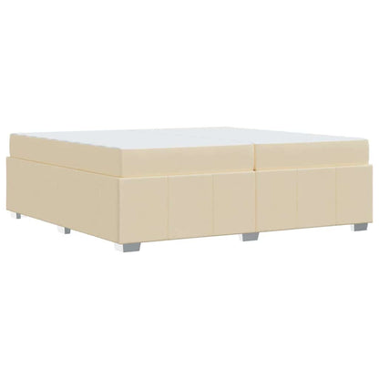 Bedframe Crème 200 x 200 cm Stof