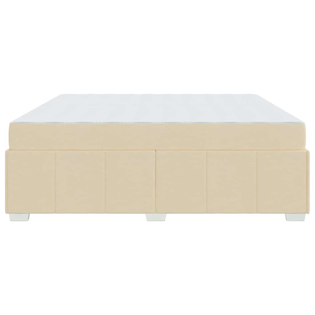 Bedframe Crème 200 x 200 cm Stof
