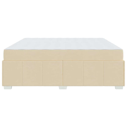 Bedframe Crème 200 x 200 cm Stof