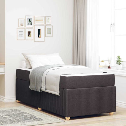 Bedframe Anders Donkerbruin 80 x 200 cm Stof
