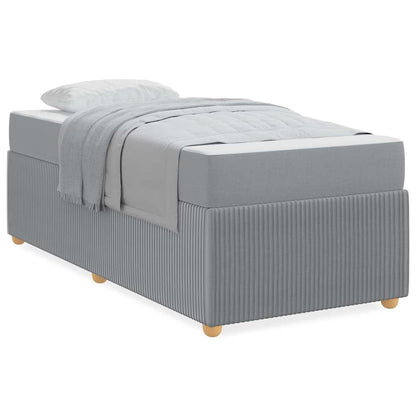 Bedframe Anders Lichtgrijs 90 x 190 cm Stof