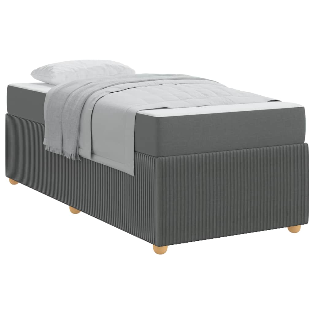 Bedframe Anders Donkergrijs 90 x 190 cm Stof