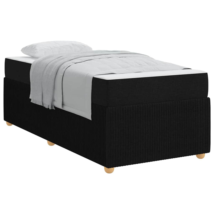 Bedframe Anders Zwart 90 x 190 cm Stof