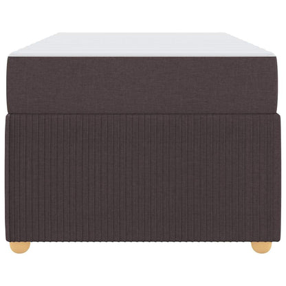 Bedframe met matras met matras Donkerbruin 90 x 190 cm Stof
