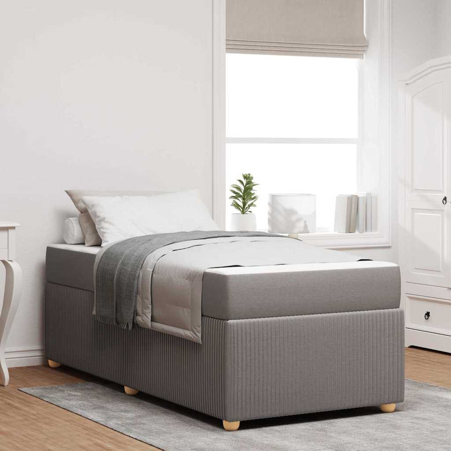 Bedframe Anders Taupe 90 x 190 cm Stof