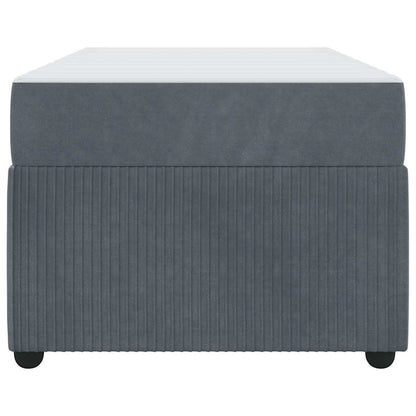 Bedframe met matras Anders Donkergrijs 90 x 190 cm Fluweel