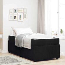 Bedframe met matras Anders Zwart 90 x 190 cm Fluweel