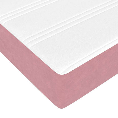 Bedframe met matras Anders Roze 90 x 190 cm Fluweel