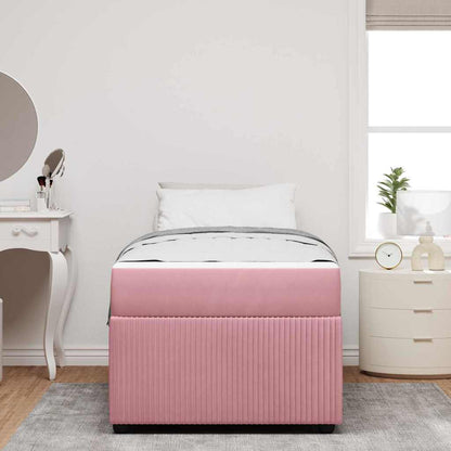 Bedframe met matras Anders Roze 90 x 190 cm Fluweel