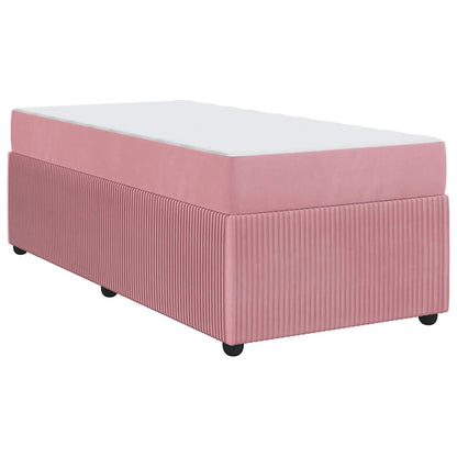 Bedframe met matras Anders Roze 90 x 190 cm Fluweel
