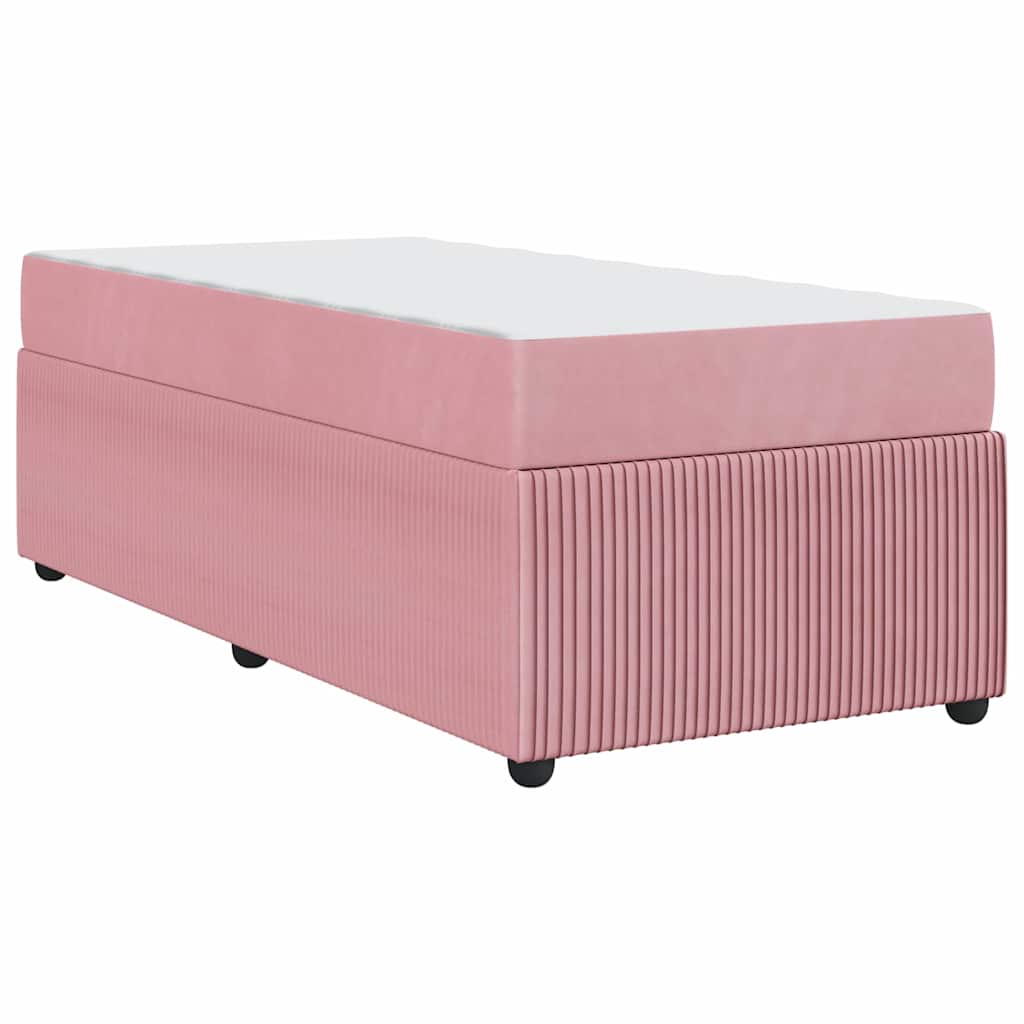Bedframe met matras Anders Roze 90 x 190 cm Fluweel