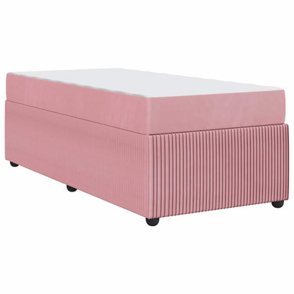 Bedframe met matras Anders Roze 90 x 190 cm Fluweel