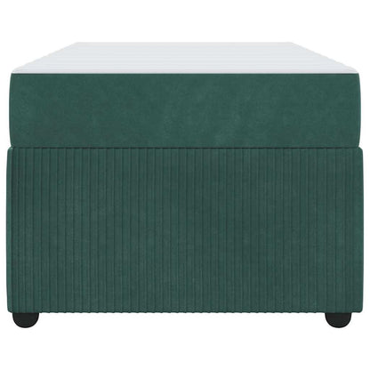 Bedframe met matras Anders Donkergroen 90 x 200 cm Fluweel