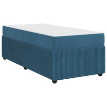 Bedframe met matras Anders Blauw 90 x 200 cm Fluweel