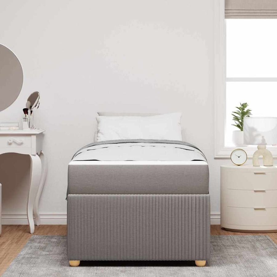 Bedframe Anders Taupe 100 x 200 cm Stof