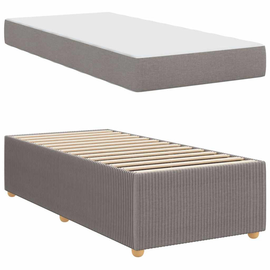Bedframe Anders Taupe 100 x 200 cm Stof