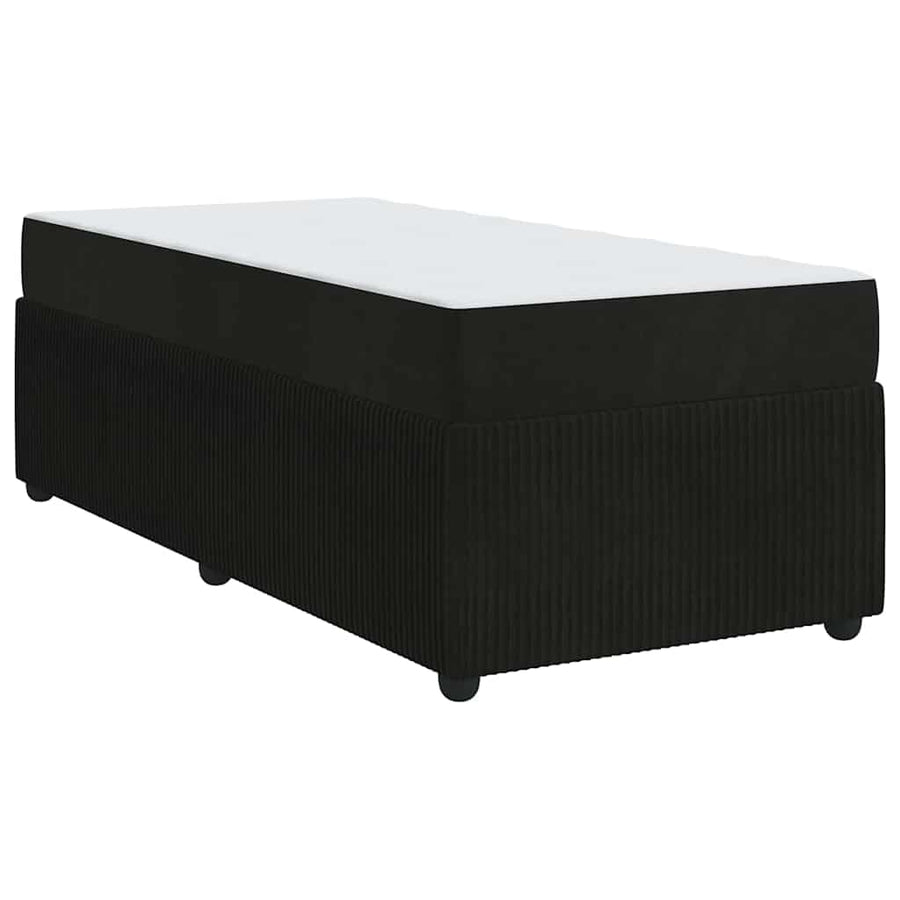 Bedframe met matras Anders Zwart 100 x 200 cm Fluweel