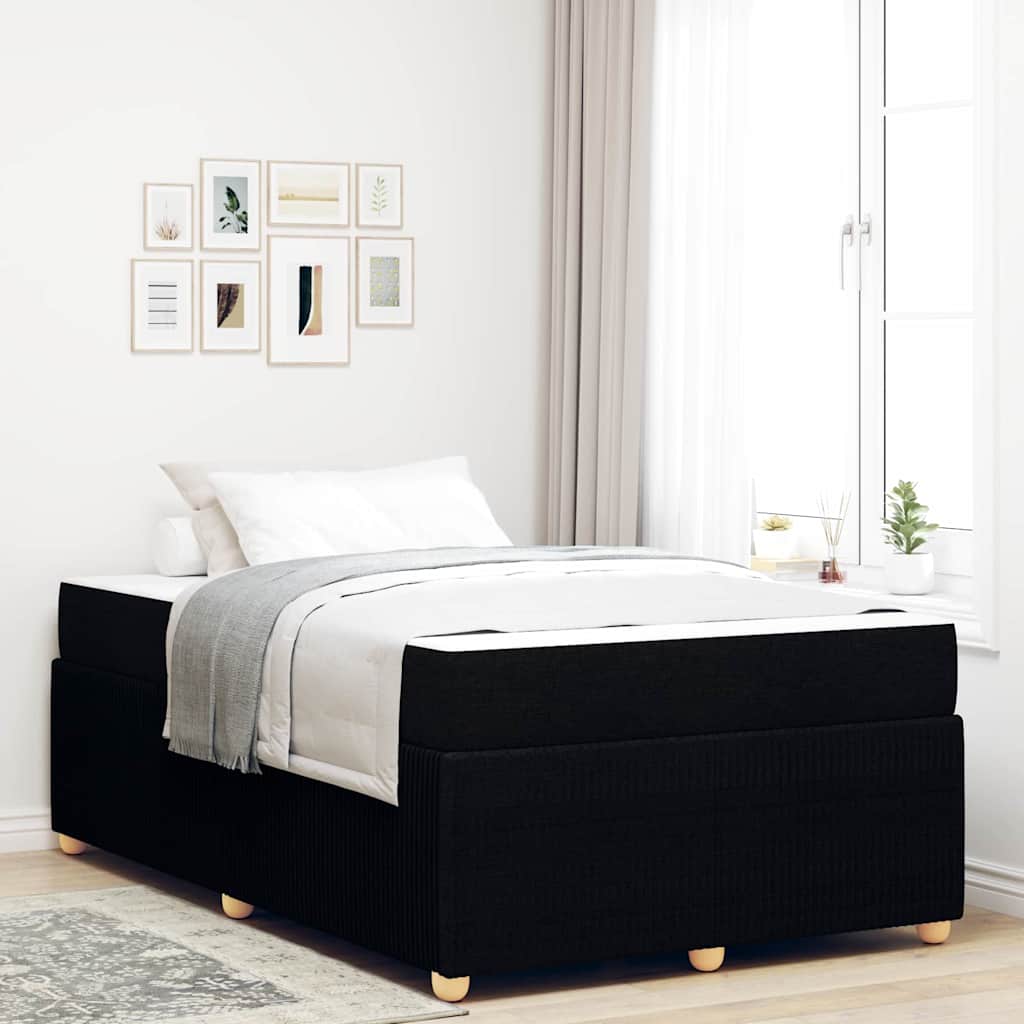 Bedframe Anders Zwart 120 x 190 cm Stof