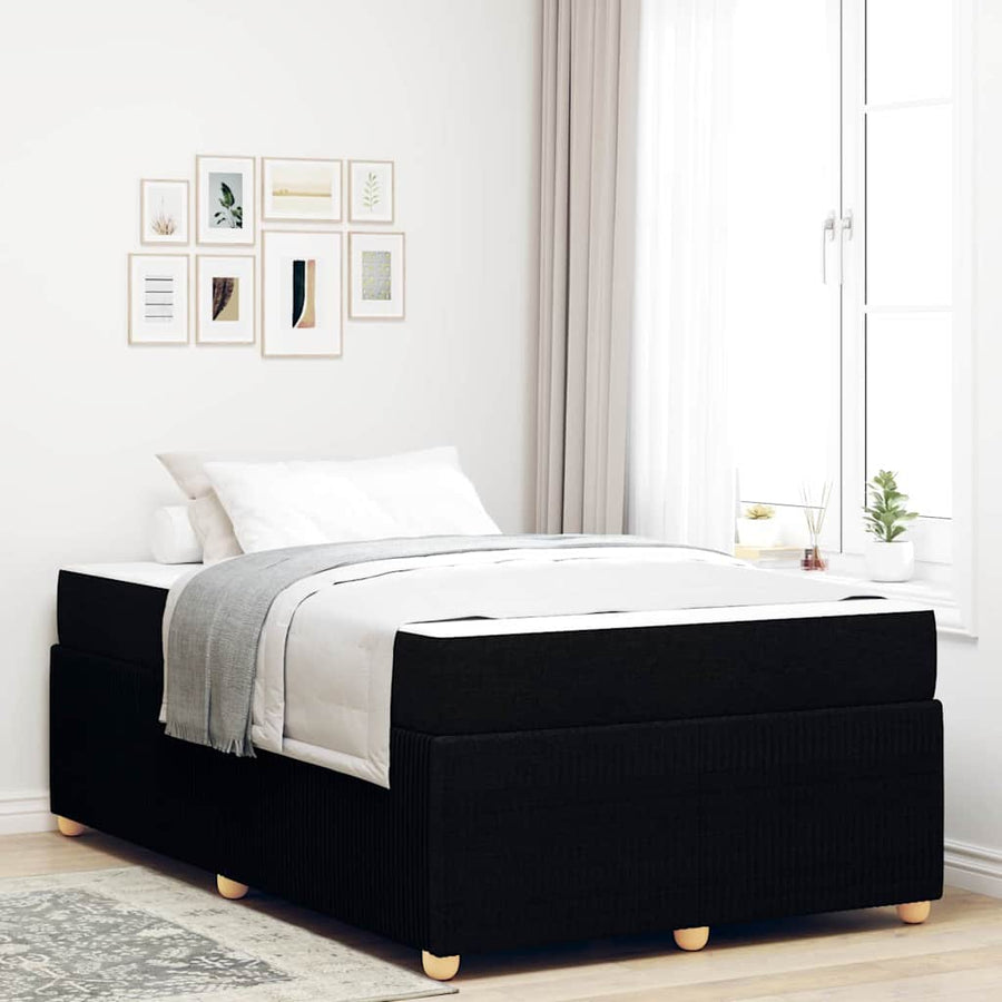 Bedframe Anders Zwart 120 x 190 cm Stof