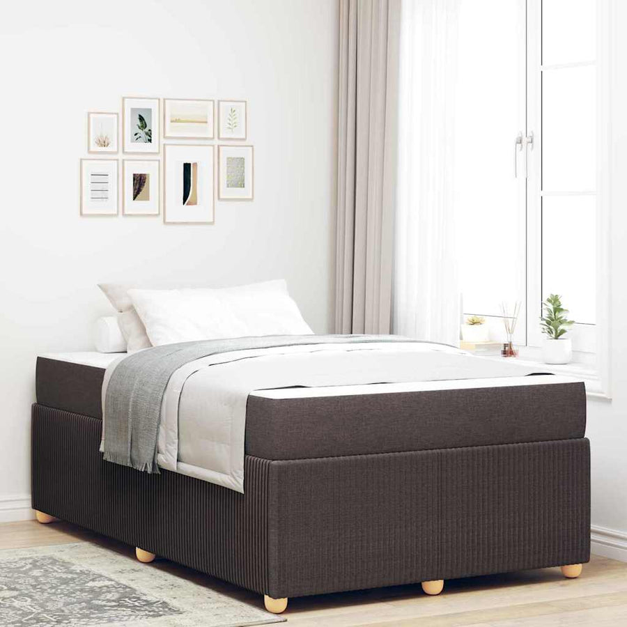 Bedframe Anders Donkerbruin 120 x 190 cm Stof