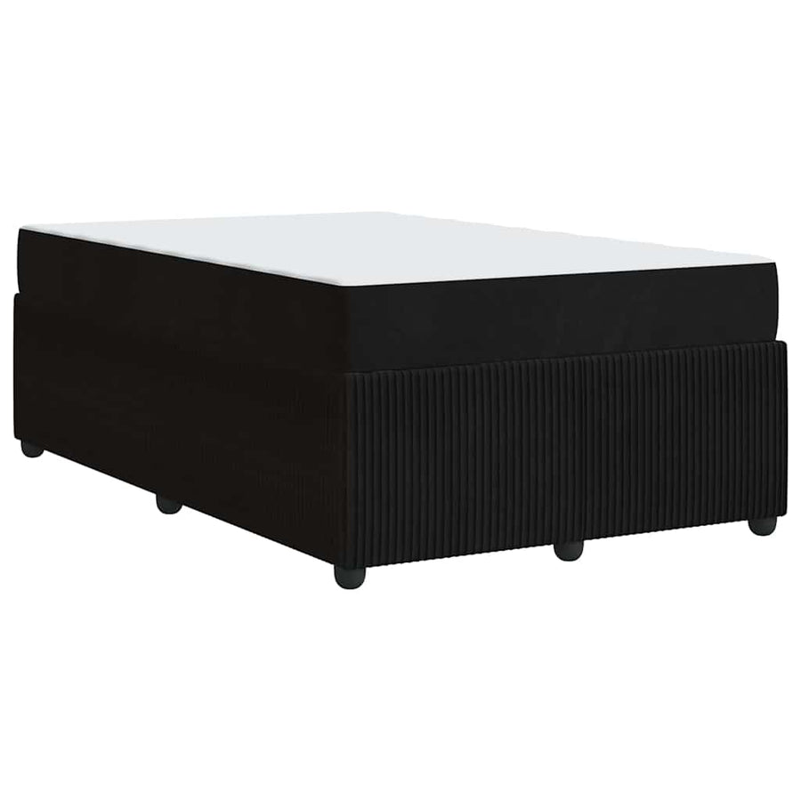 Bedframe met matras Anders Zwart 120 x 190 cm Fluweel
