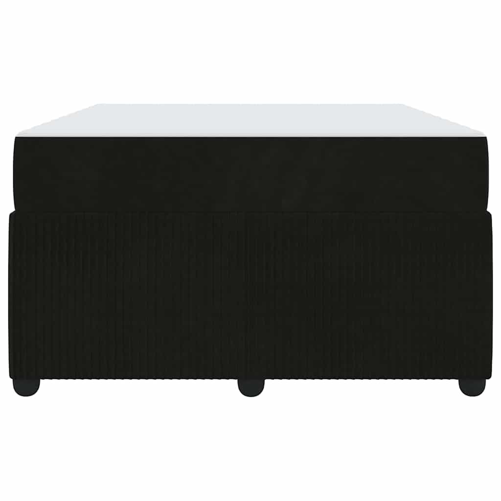 Bedframe met matras Anders Zwart 120 x 190 cm Fluweel