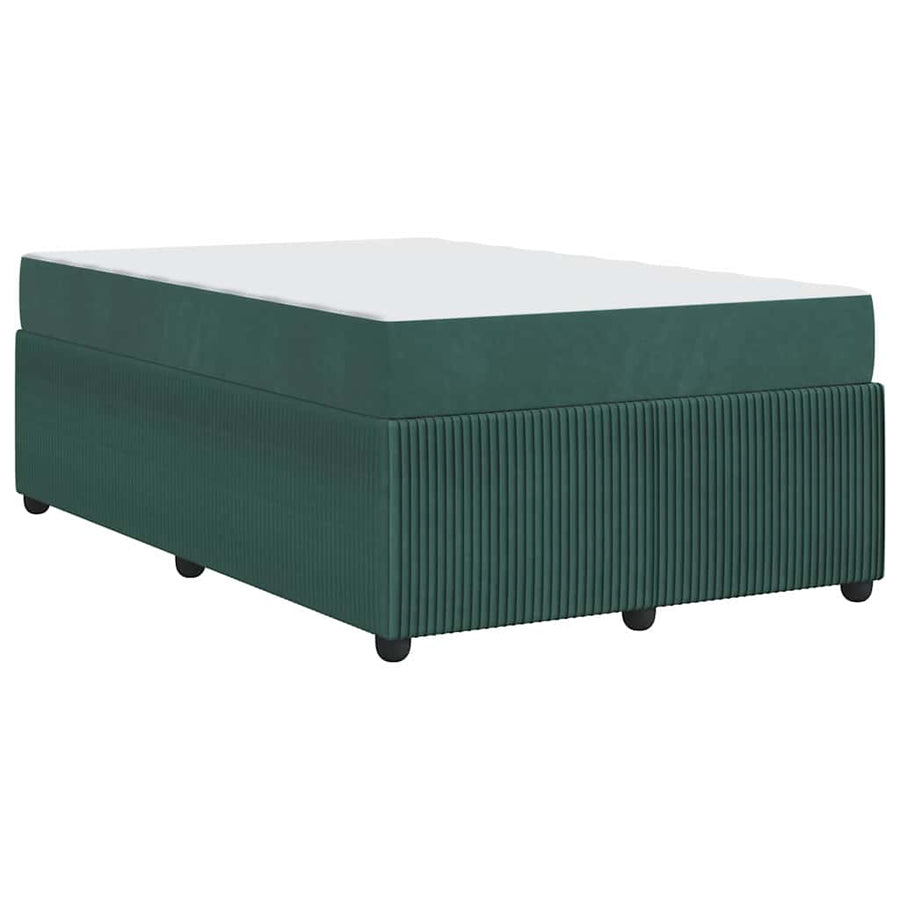Bedframe met matras Anders Donkergroen 120 x 190 cm Fluweel