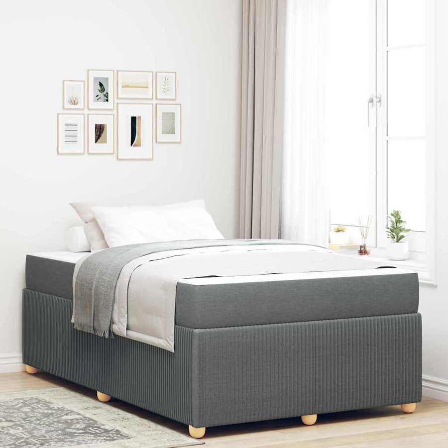 Bedframe Anders Donkergrijs 120 x 200 cm Stof
