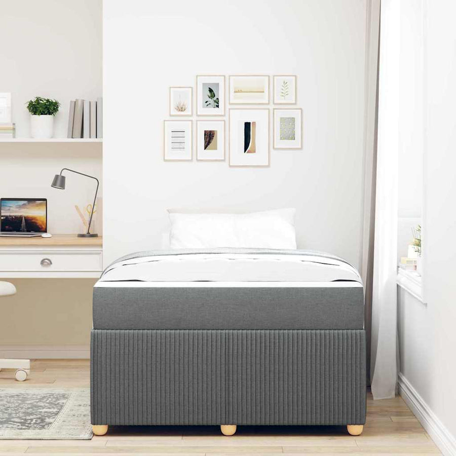 Bedframe Anders Donkergrijs 120 x 200 cm Stof