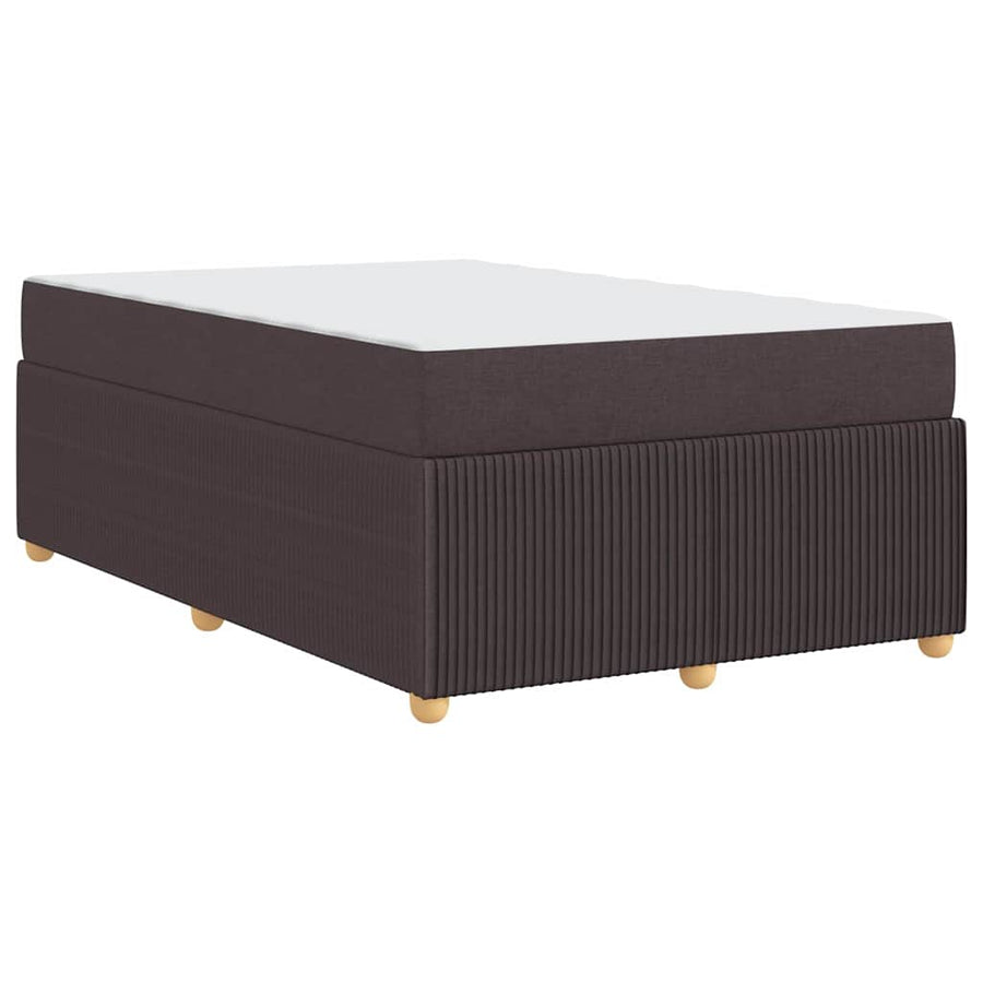 Bedframe met matras Donkerbruin 120 x 200 cm Stof