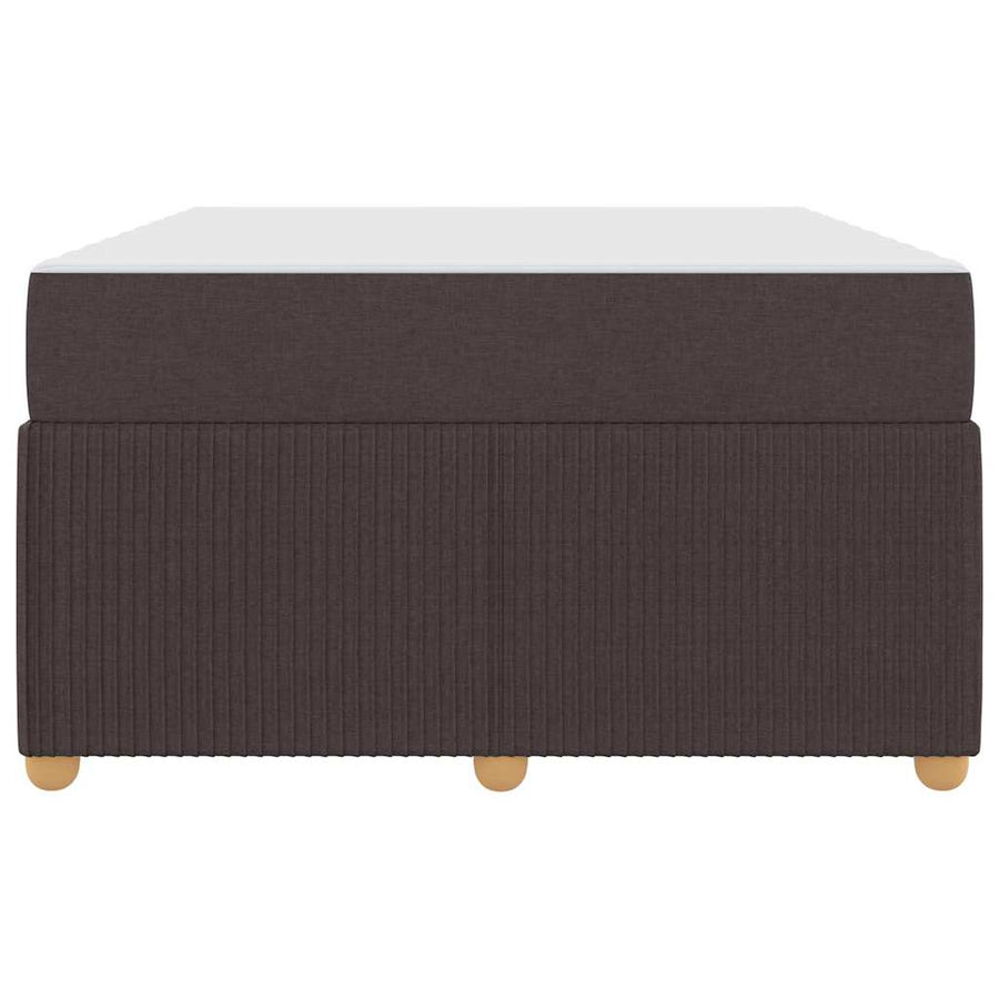 Bedframe met matras Donkerbruin 120 x 200 cm Stof