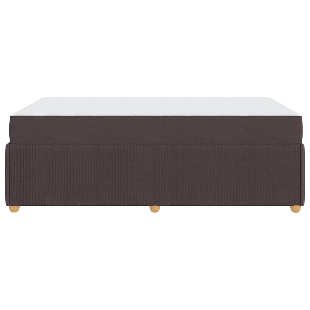 Bedframe met matras Donkerbruin 120 x 200 cm Stof