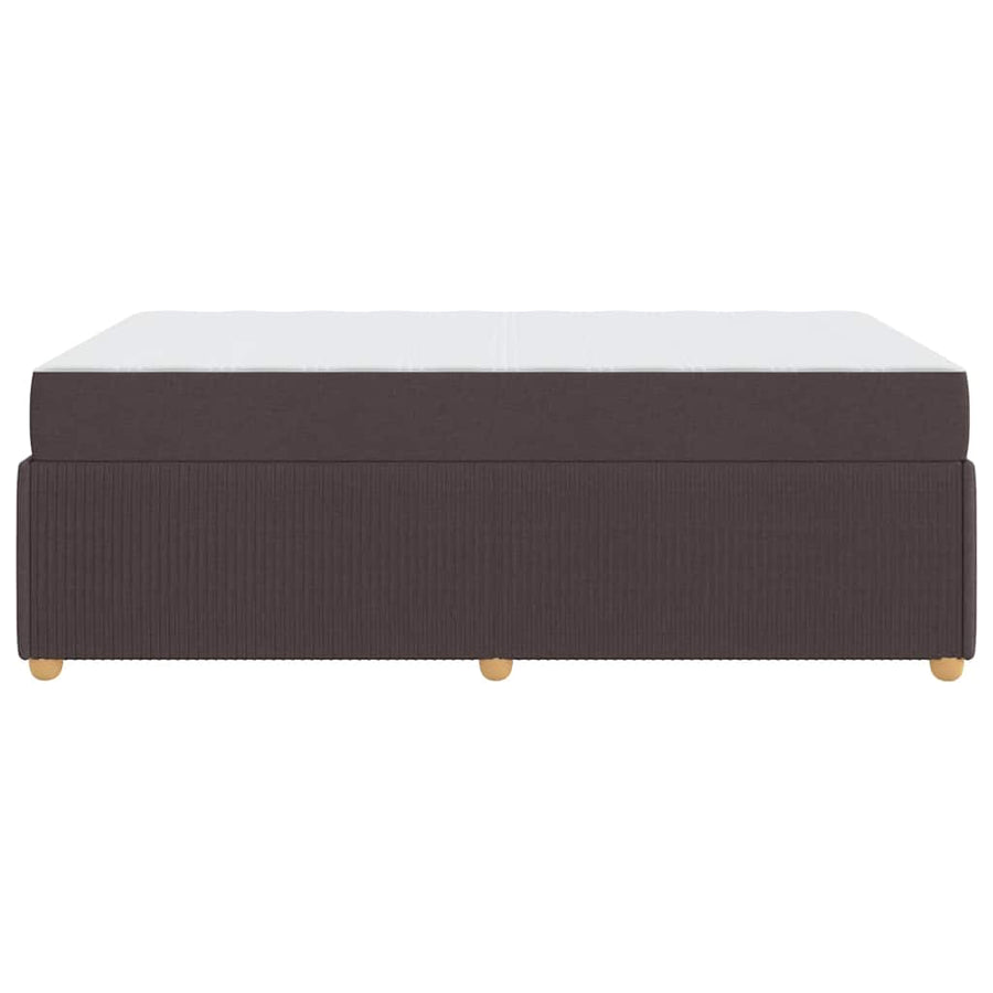 Bedframe met matras Donkerbruin 120 x 200 cm Stof