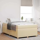 Bedframe 120x200 cm stof crème