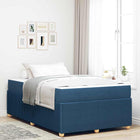 Bedframe 120x200 cm stof blauw