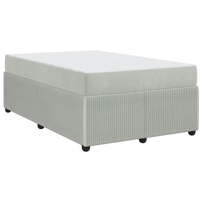 Bedframe met matras Anders Lichtgrijs 120 x 200 cm Fluweel