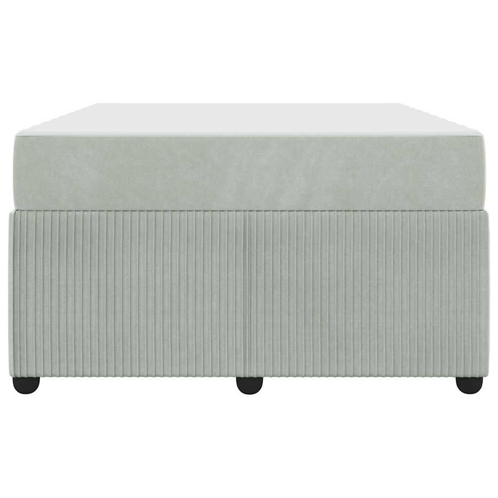 Bedframe met matras Anders Lichtgrijs 120 x 200 cm Fluweel