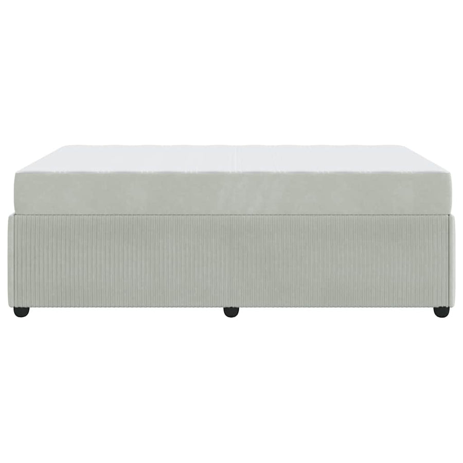 Bedframe met matras Anders Lichtgrijs 120 x 200 cm Fluweel