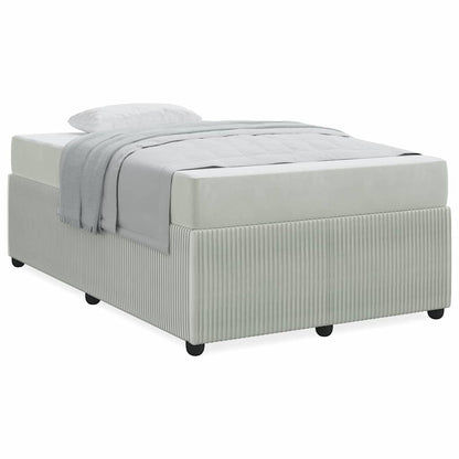 Bedframe met matras Anders Lichtgrijs 120 x 200 cm Fluweel